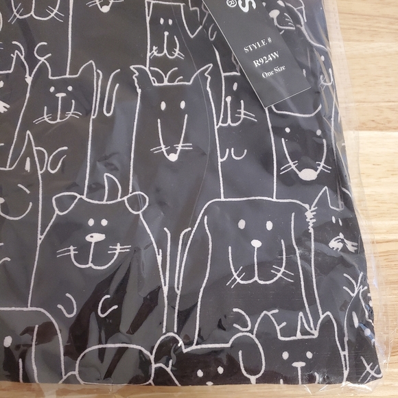 Leggings Depot Black One Size NWT Cats/Dogs - Picture 4 of 4